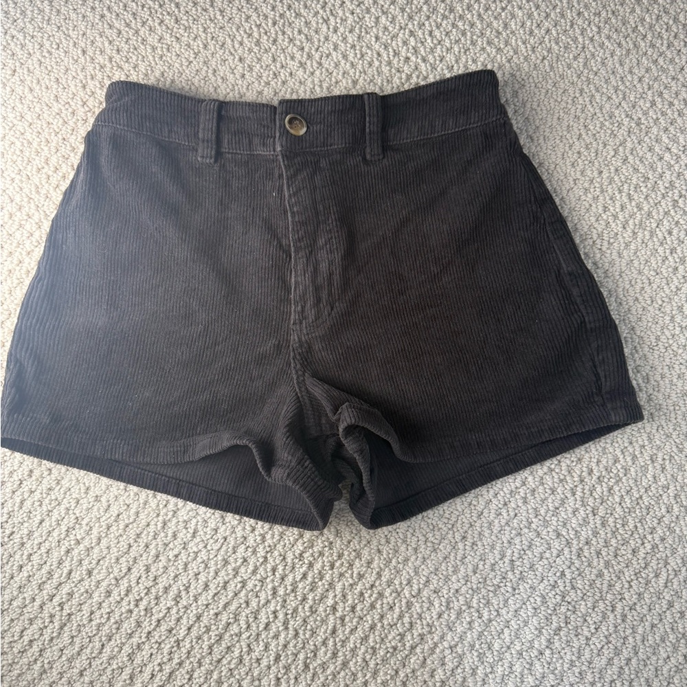 Billabong Dark Brown High Waist Corduroy Shorts